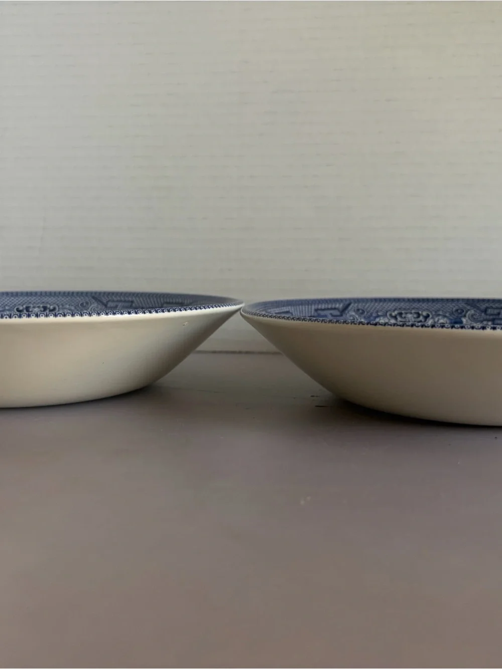 Churchill Blue Willow Round Bowl Set of 2